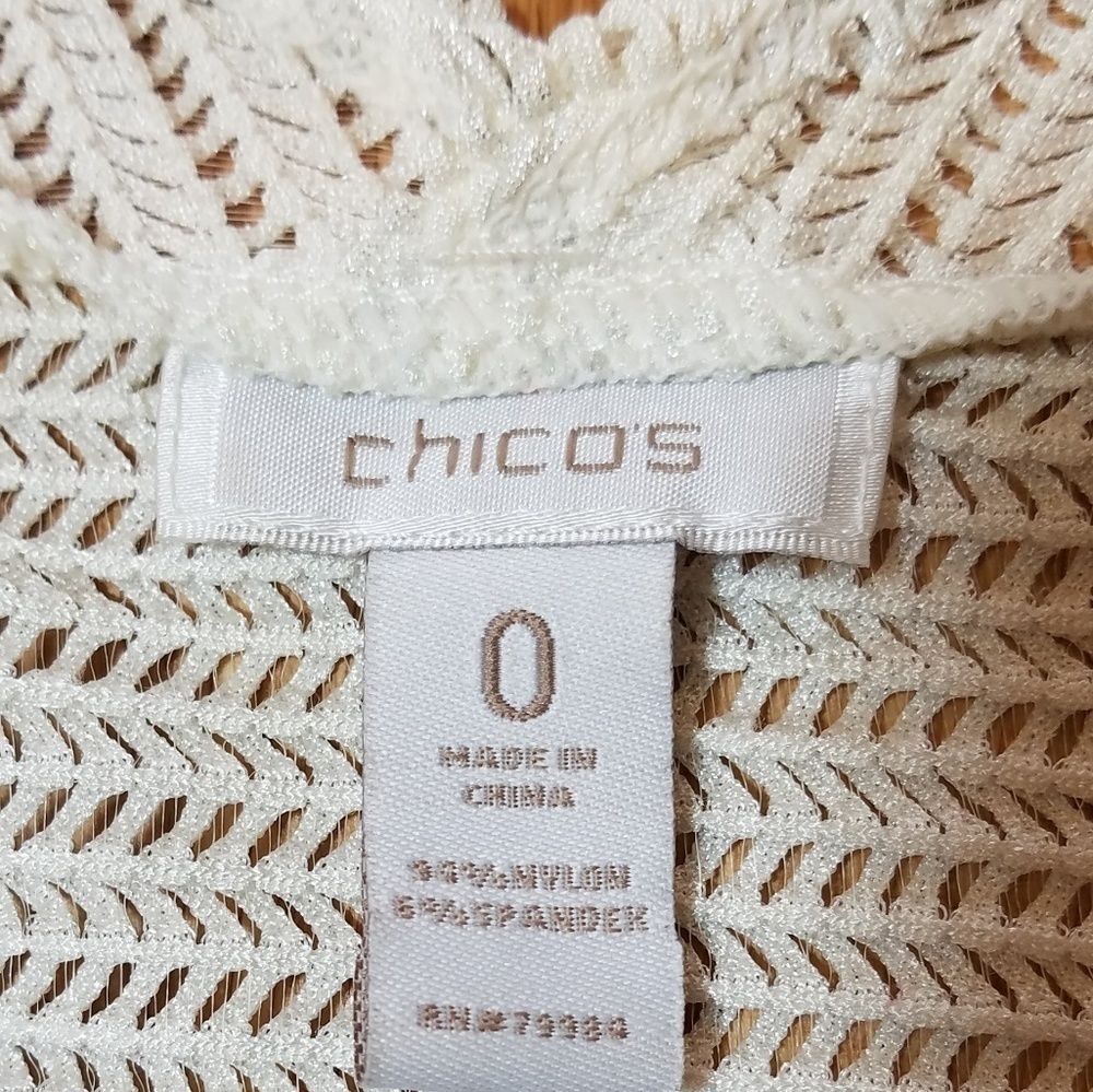 CHICO'S Cream Open Cardigan - Picture 6 of 6